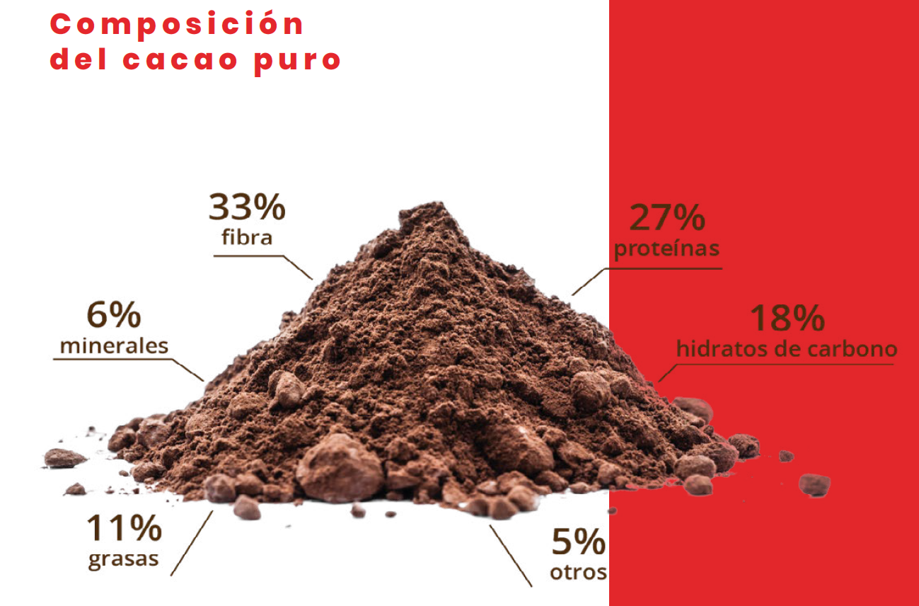 composicion nutricional del cacao